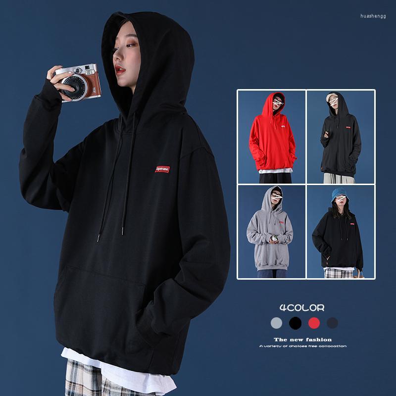 

Women's Hoodies Womens Embroidered And Oversized Pullover Sweatshirt For Fall 2022 Harajuku Fashion Tops Streetwear With Kangaroo Pocket, Navy