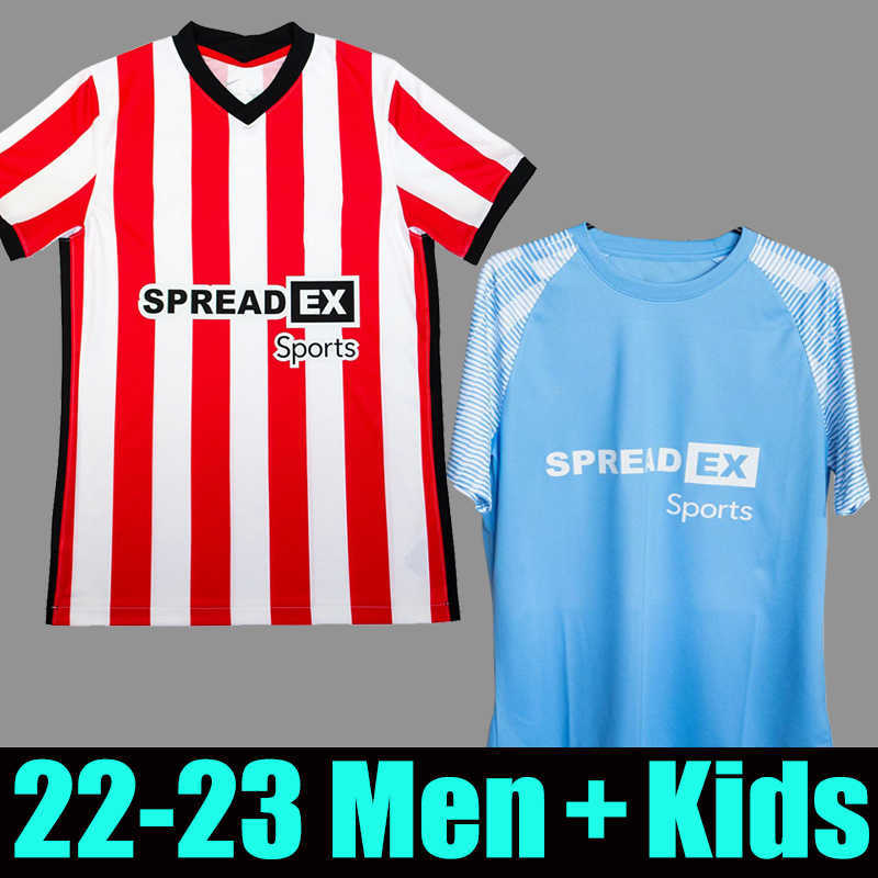

SUNDERLAND 22 23 soccer jerseys home away 2022 2023 DAJAKU EMBLETON BROADHEAD Gooch O'NIEN Stewart PRITCHARD NEIL MCGEADY men kids baby kit, 22-23 home