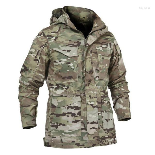 

Hunting Jackets Men Tactical Jacket 2022 Spring Autumn US Army M65 Military Field Trench Coats Hoodie Casaco Masculino Windbreaker, Army green