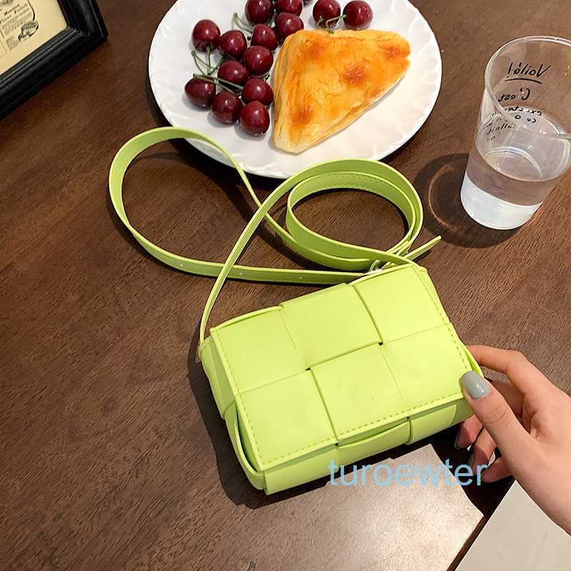 

Bottegas Designer Bags Venetas Women handbags Genuine Leather with the logo Summer candy colored woven bag women's summer 2022 new, White