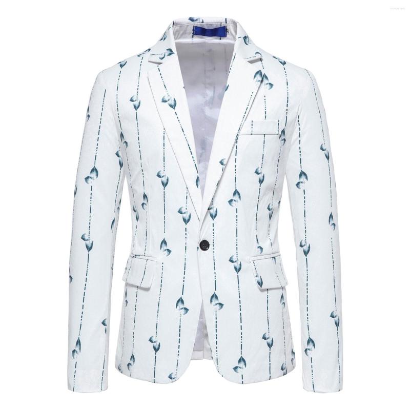 

Men' Suits Thin Suit Jacket Mens Men' Winter Coat Casual Striped Printing Light Business Homecoming Outfit For Men, Blue-a