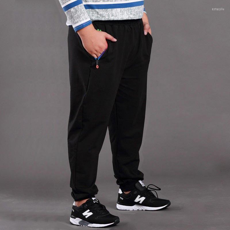 

Men's Pants Plus SIze 6XL 7XL 8XL Autumn Winter Men Hip Hop Joggers Cotton Elastic Sweatpants Male Warm Trousers Sportswear, 9c deep gray