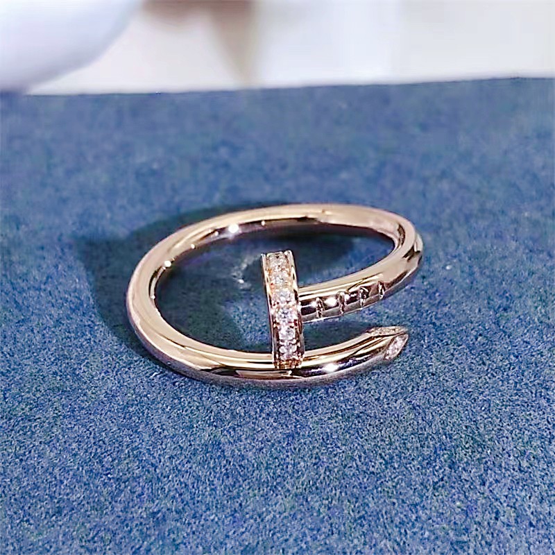 classic designer womens nail ring 18k gold boy girl valentines day wedding gift 316l stainless steel jewelry factory wholesale and retail-image-808763370