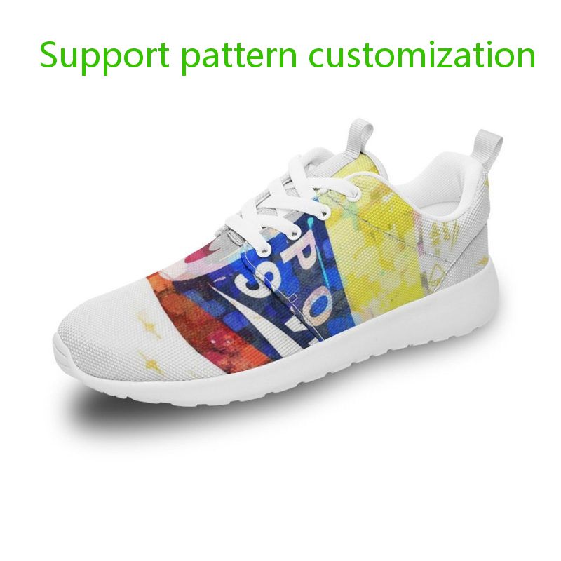 

Custom shoes Support pattern customization running shoes mens womens sports sneakers trainers outdoor Breathable
