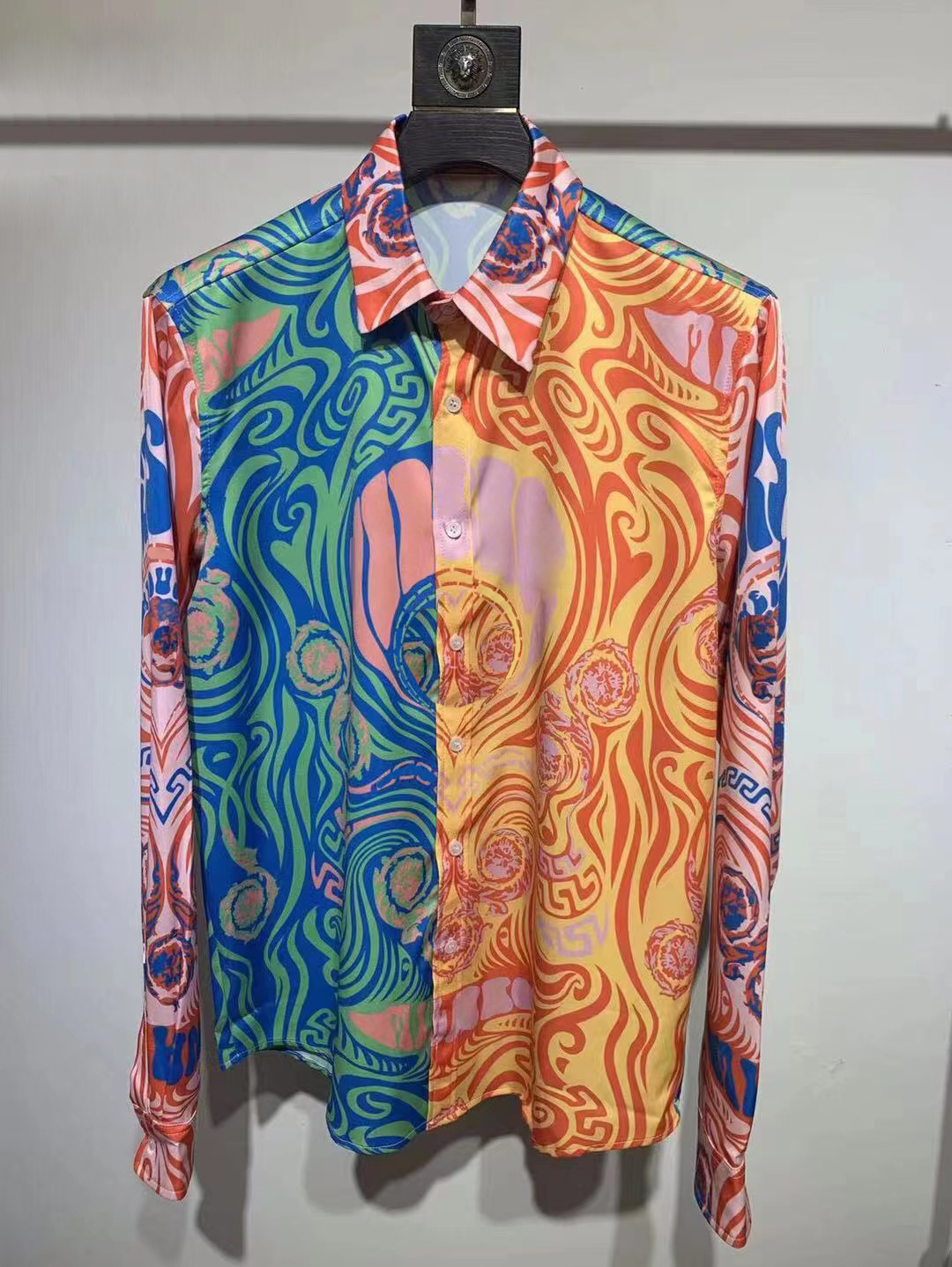 

Mens Designer Shirts Brand Clothing Men Long Sleeve Dress Shirt Hip Hop Style Quality Cotton Tops 168069, As picture