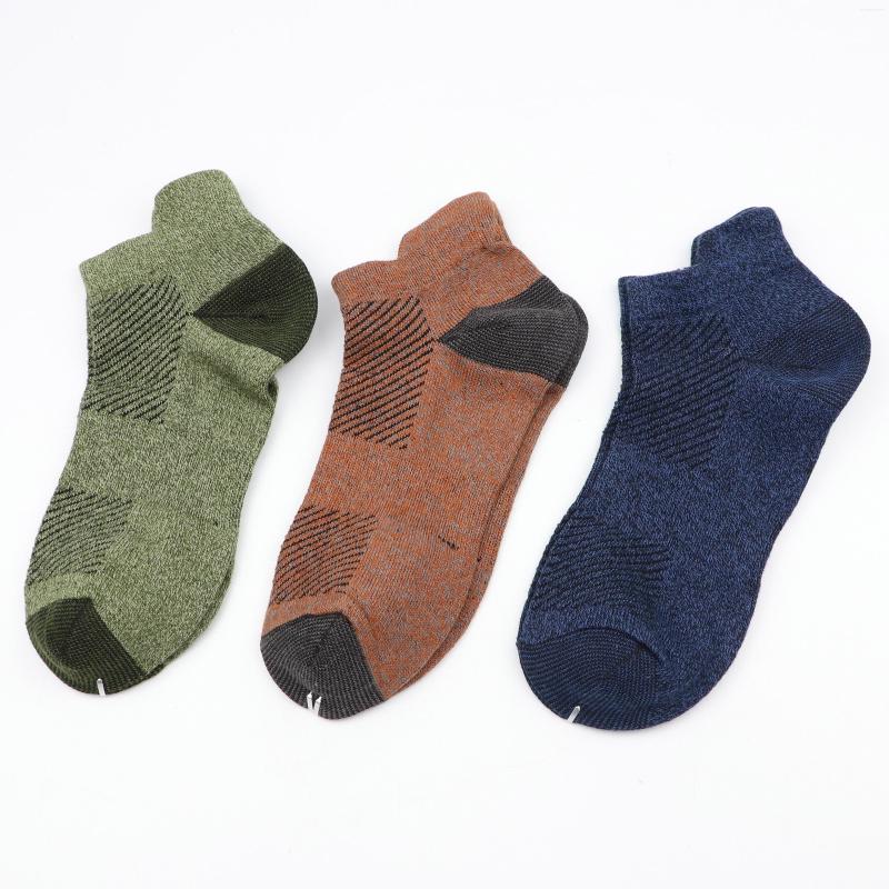 

Men's Socks Man Short Cotton Fashion Breathable Men Ankle Comfortable 8 Color Green Navy Blue Casual SocksSuit For All Season