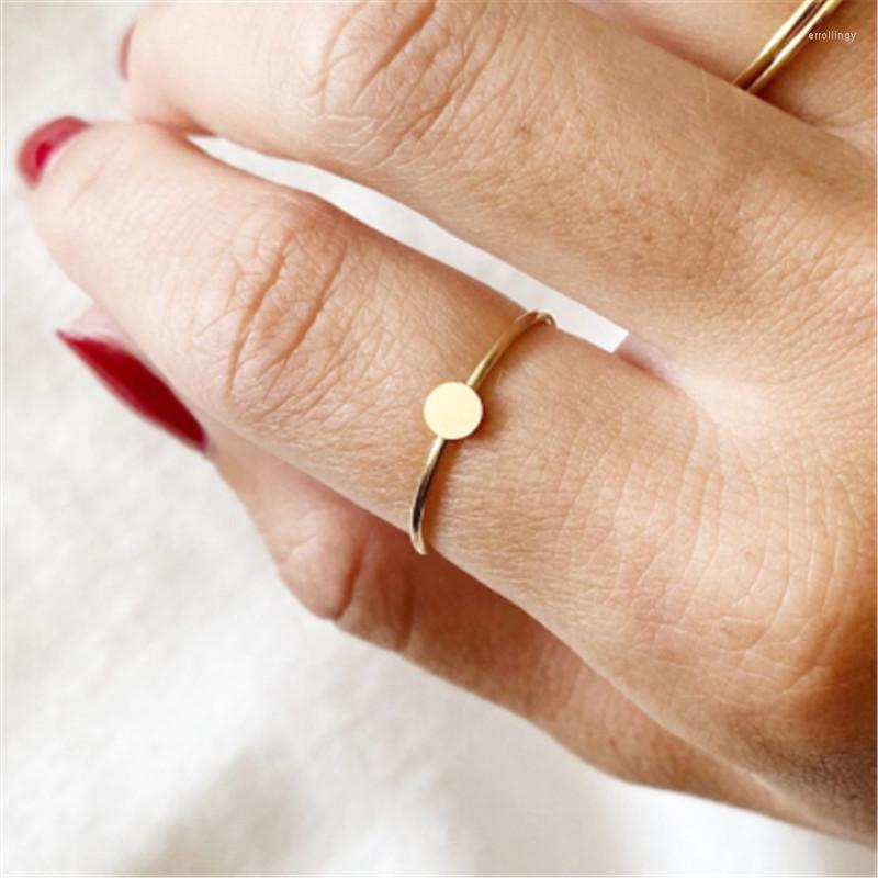 

Cluster Rings 14K Gold Filled Disc Jewelry Knuckle Ring Mujer Boho Bague Femme Women