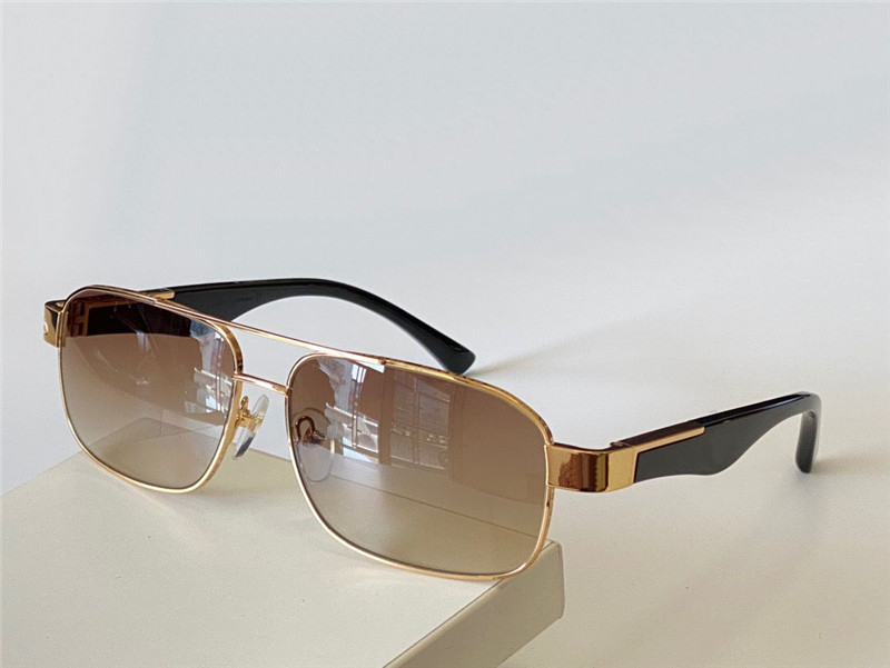 

Pilot Sunglasses ARTIST Gold Metal Brown Grandient Men Design Glasses Designer Sun Shades Occhiali da sole Pupular Styles