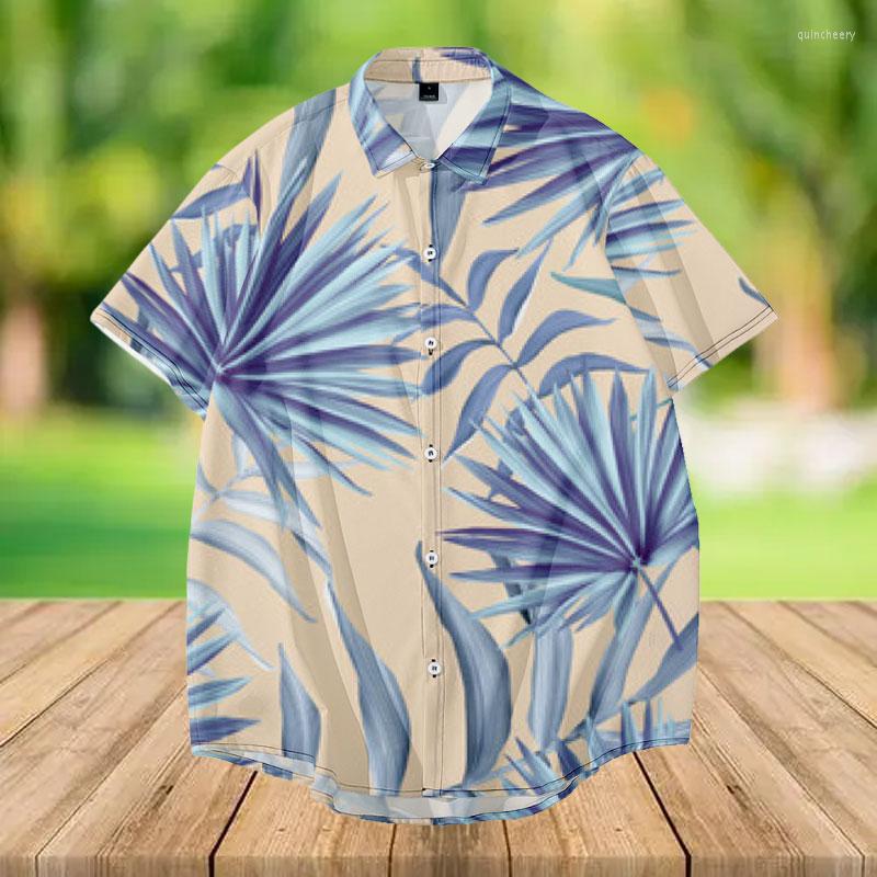 

Men's Casual Shirts 2022 Summer Men Fashion Hawaiian Printed Short-sleeve Beach Holiday Streetwear Camisa Masculina, Men shirts-1