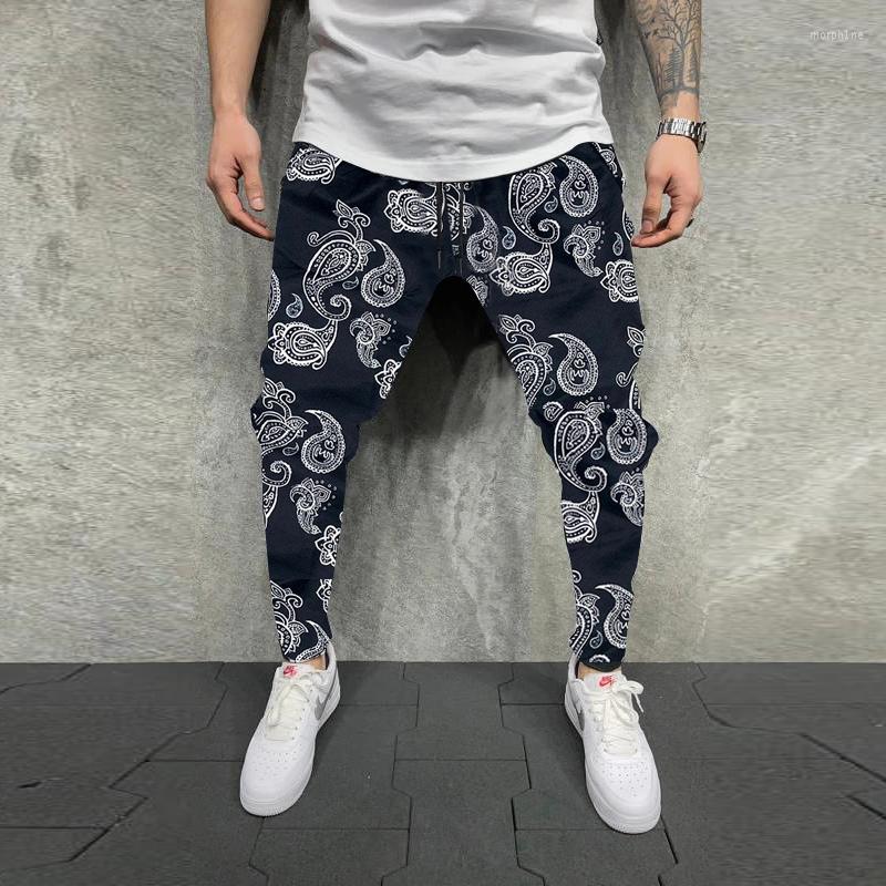 

Men's Pants Mens Clothing 2022 Spring Summer Fashion Trousers Vintage Print Hip Hop Men Harem Casual Patchwork Drawstring Pencil, 02