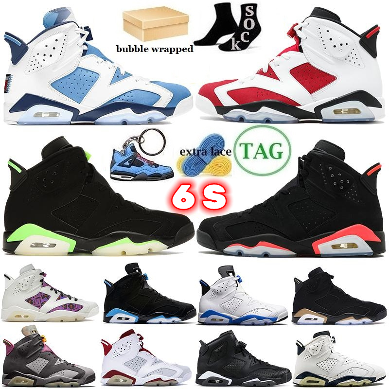 

With Box jumpman 6 basketball shoes 6smen women UNC White Midnight Navy British Khaki Olive Black Cat Bordeaux Bred Defining Moment mens trainers sports sneakers, 43