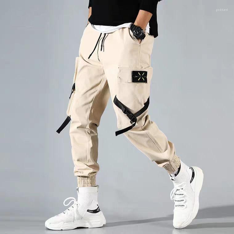 

Men's Pants Harajuku Fashion Techwear Mens Cargo Joggers Trousers Men High Street Casual Male Streetwear Harem Sweatpants, Picture shown