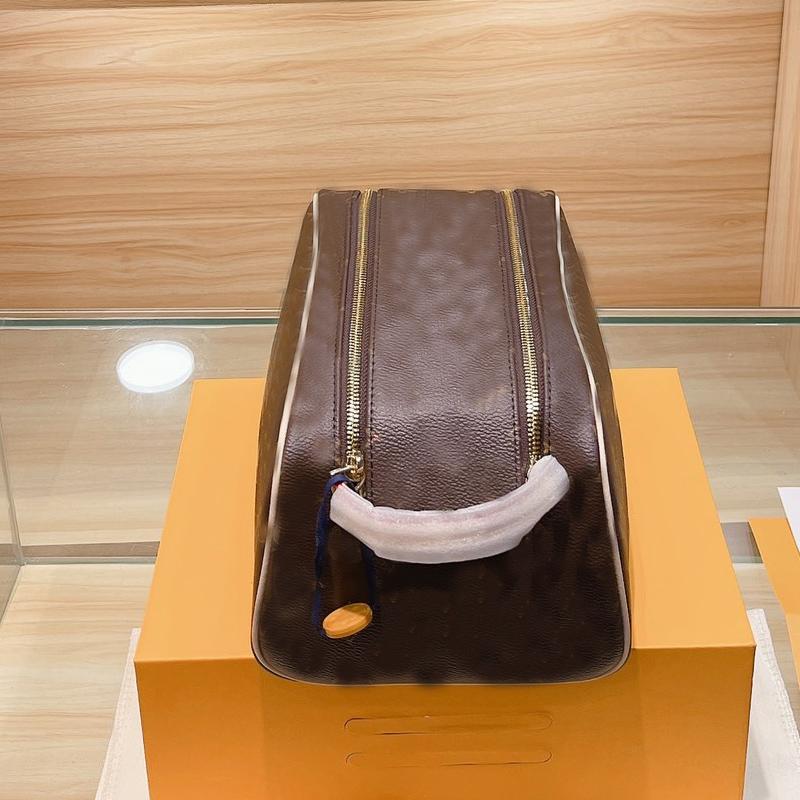 

2022 Top Shell Cosmetic Bag 2pcs Set Handbag Purse Canvas Leather Classic fashion Letter Makeup Pouch Portable Toiletry