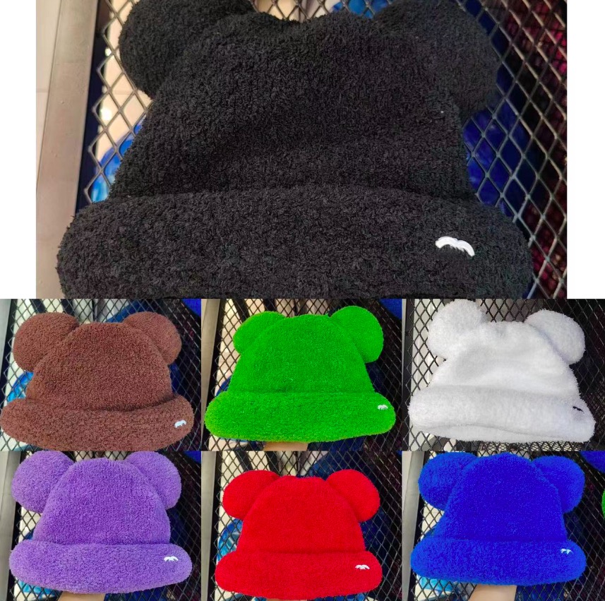 

Winter Mouse Ear Beanie Hat Ladies Knit Hats for Women Beanies Caps Cute Cartoon Woolen Spring Solid Letter Knitted Cap, Blue