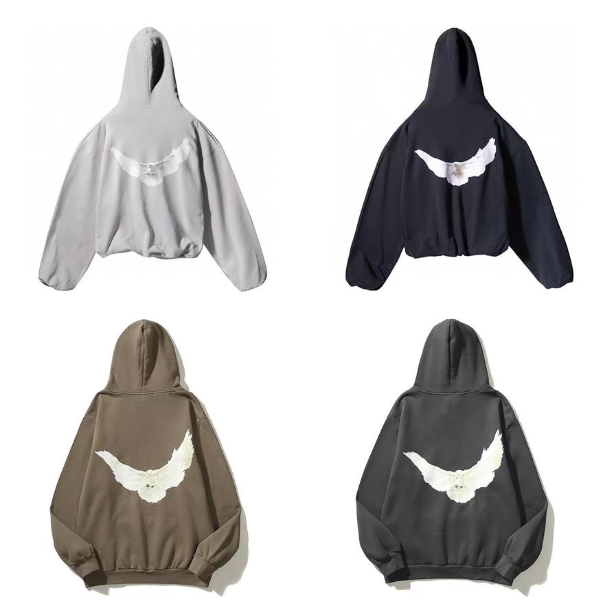 

Winter designer cpfm Mens Hoodies Sweatshirts Hoodie Kanye Three Party Peace Dove Printed Men Pullover Sweater Hooded letter loose west