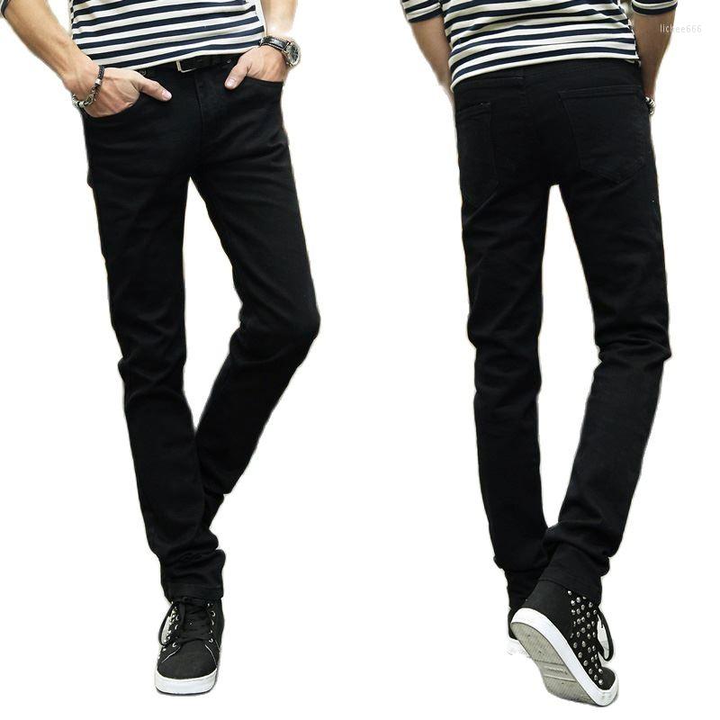 

Men's Pants Spring Summer 2022 Fashion Street Thin Men's Jeans Casual Black Pencil Students Korean Feet Teenagers Slim Men