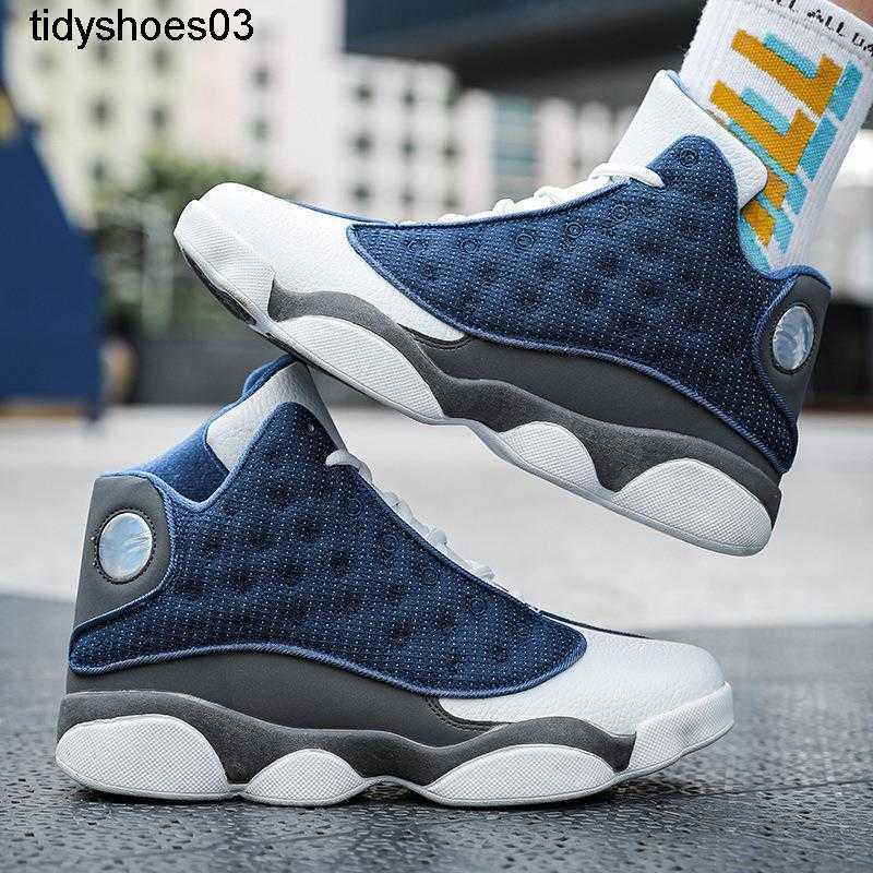 

Super Royal 13s basketball shoes men's casual large size 47 sports shoes students' high top running shoes middle and large children's practical, White black