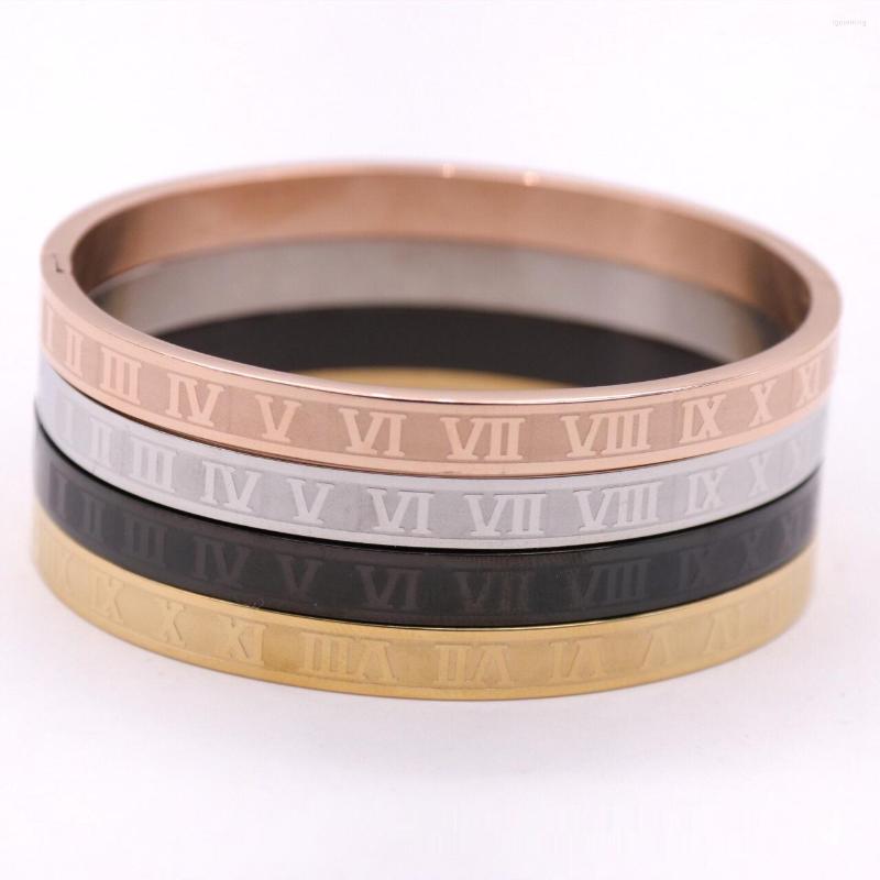 

Bangle Roman Digital Bracelet European And American Style Fashion Couple For Men Women Trendy Charm Valentine's Day Gift