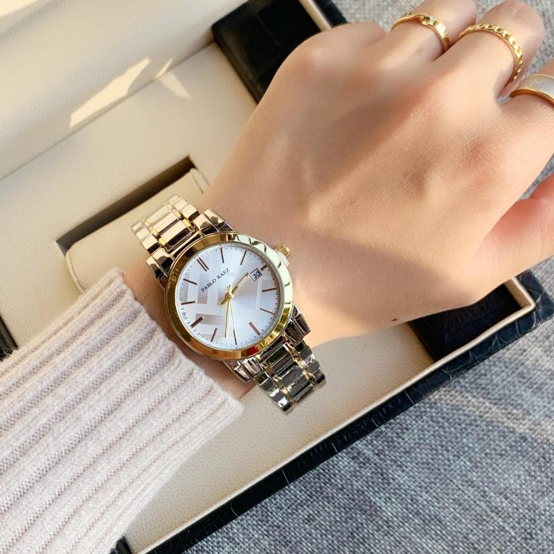 

Wristwatches PABLO RAEZ Brand Style Top Luxury Bracelet Women Watches Gold Fashion Wristwatch Lady Gift Original Design Clock, All gold