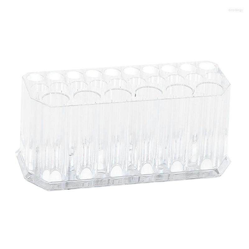 

Jewelry Pouches Makeup Eyeliner Pen Lip Liner Holder Clear Acrylic Cosmetic Brush Organizer Drawing Pencil Storage 26 Slots