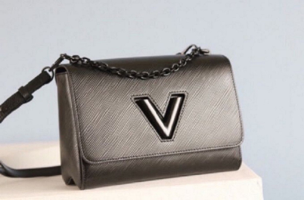 

2022 Top Classic Original luxury designer bag Twist MM handbags leather messenger shoulder bags Crossbodys purse, Grey #m50310