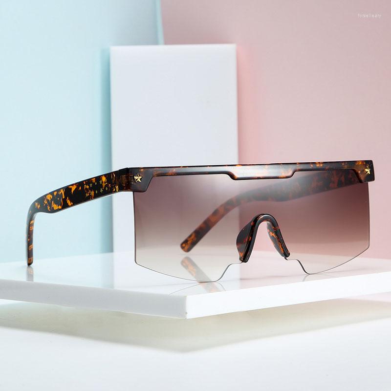 

Sunglasses Vintage Semi Rimless Square Men Oversize Eyeglasses Women For Outdoor Driving Shades UV400 Oculos Goggles 2124DF