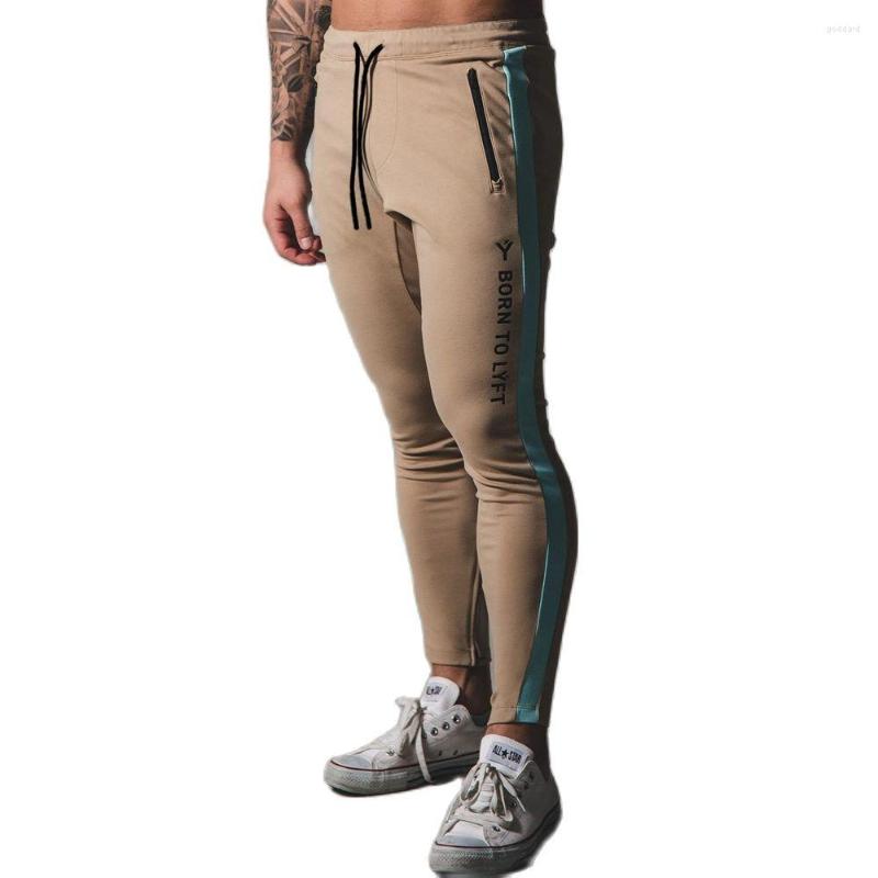

Men's Pants Joggers Sweatpants Men Casual Bodybuilding Skinny Trousers Male Gym Fitness Workout Cotton Trackpants Running Sport Wear, Black