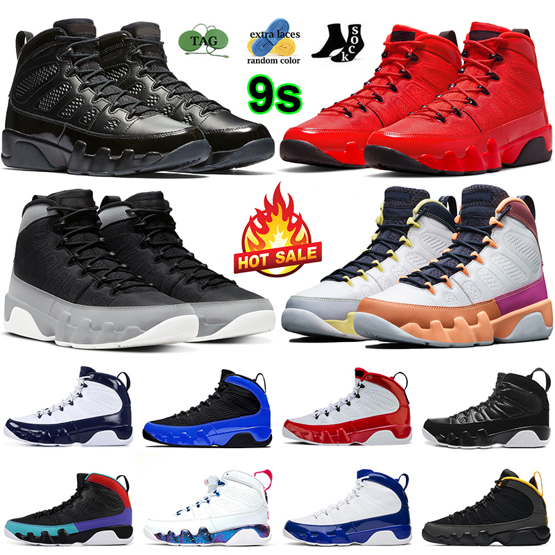 

Jumpman 9 9s Men Basketball Shoes University Blue Gold UNC Black White Bred Fire Red Space Jace Change The World Mens Womens Sneakers Outdoor Sports Trainers 40-47, Item#10