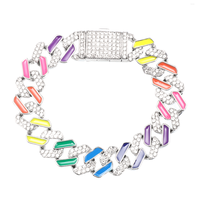 

Charm Bracelets Fashionable Rainbow Bracelet Shiny Hand Chain Personality Wrist Jewelry