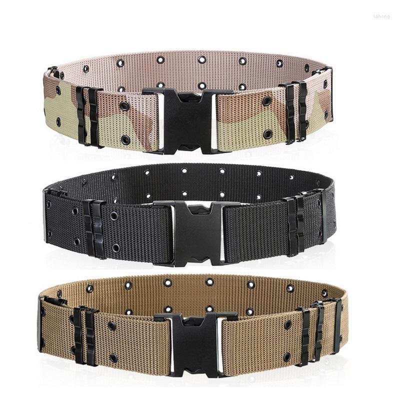 

Waist Support Tactical Heavy Duty Belt Metal Eyelets Military Belts With Quick Release Plastic Buckle Hunting Gear, Green