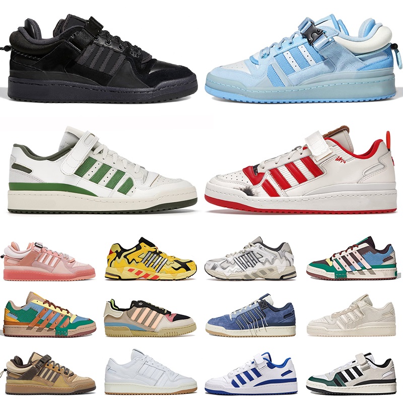 

Running Shoes Mens Trainers Sneakers Forum Buckle Low Core Black Blue Tint Easter Egg Cafe Yellow Men Women Bad Bunny X The First Casual, (11)