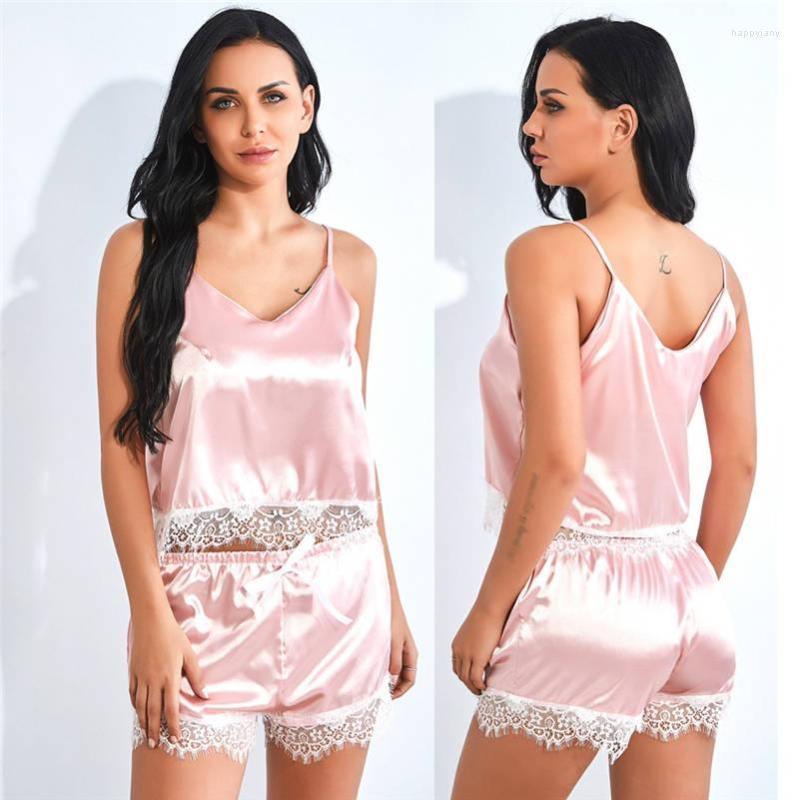 

Bras Sets Sexy Women Cute V-Neck Lace Stain Lingerie Underwear Sleepwear Nightwear Set Comfortable, Pink