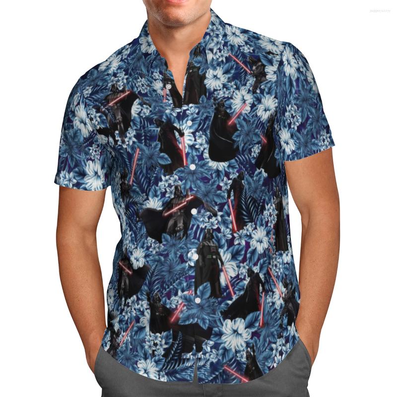 

Men's Casual Shirts Red Lightsaber & Flowers 3D Print Summer Breathable Men's Hawaii Beach Streetwear Short Sleeve Harajuku Top, Hawaiian shirt 04