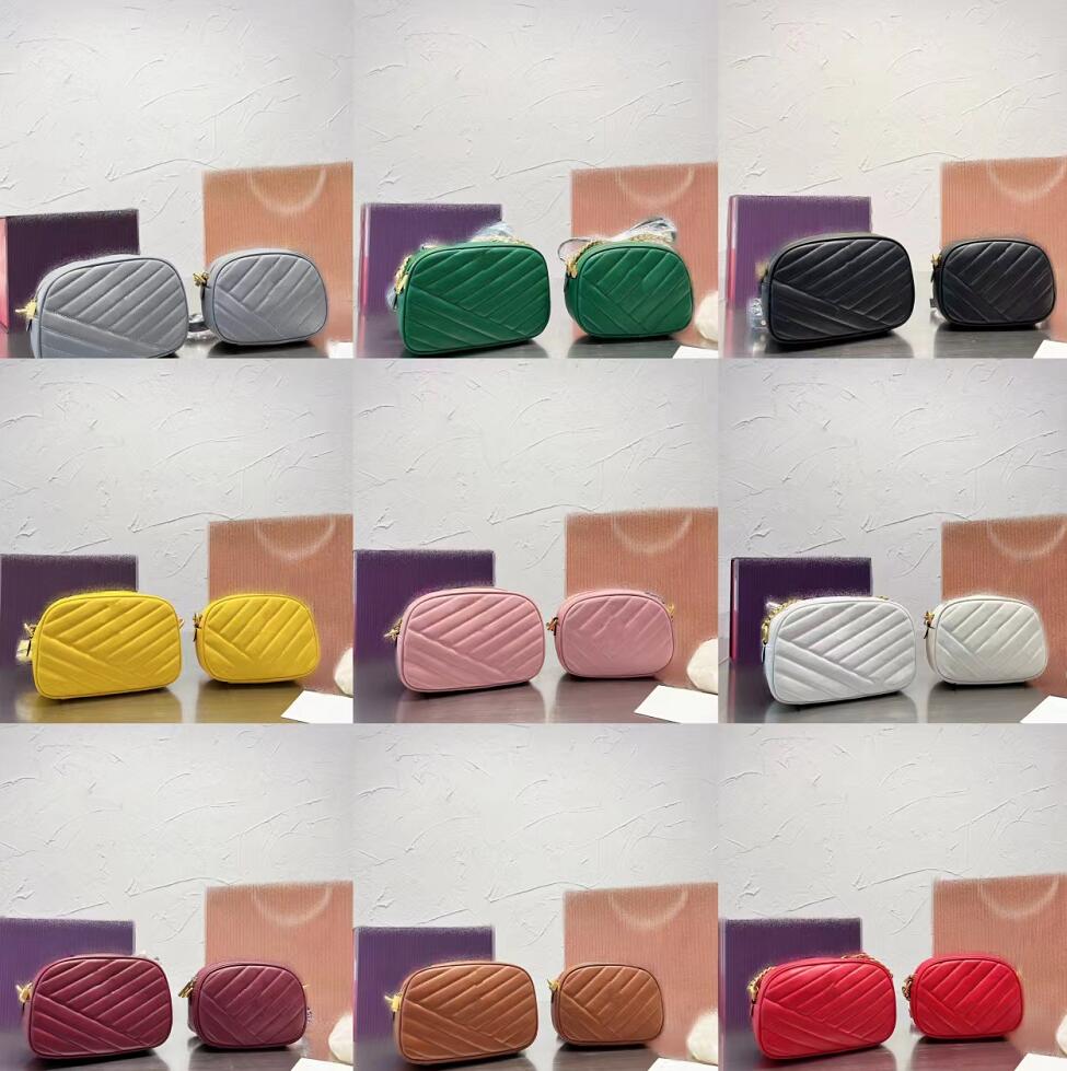 

Designer Women Leather Shoulder Bags Multicolor Leisure Camera Packet Fashion Zipper Classic Handbag Solid Color Messenger Bag Womens Luxury Designers Bag, Black