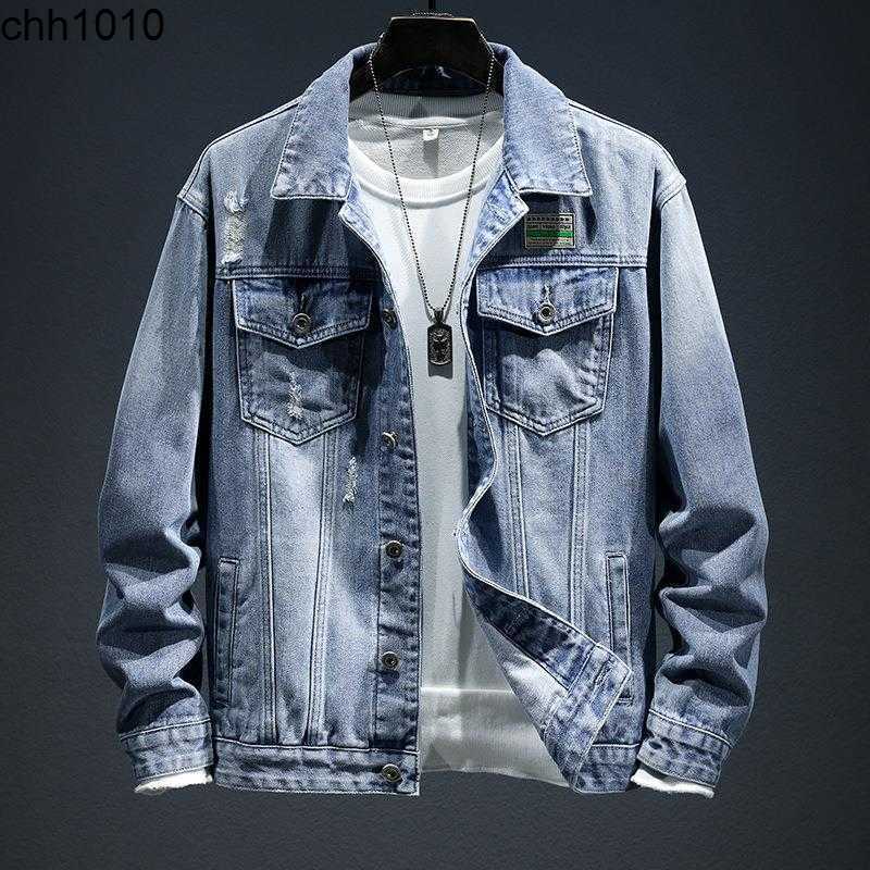 

DSQ new fashion brand light color denim jacket male youth handsome cotton denim shirt male denim jacket Personalized jacket essential, Gray