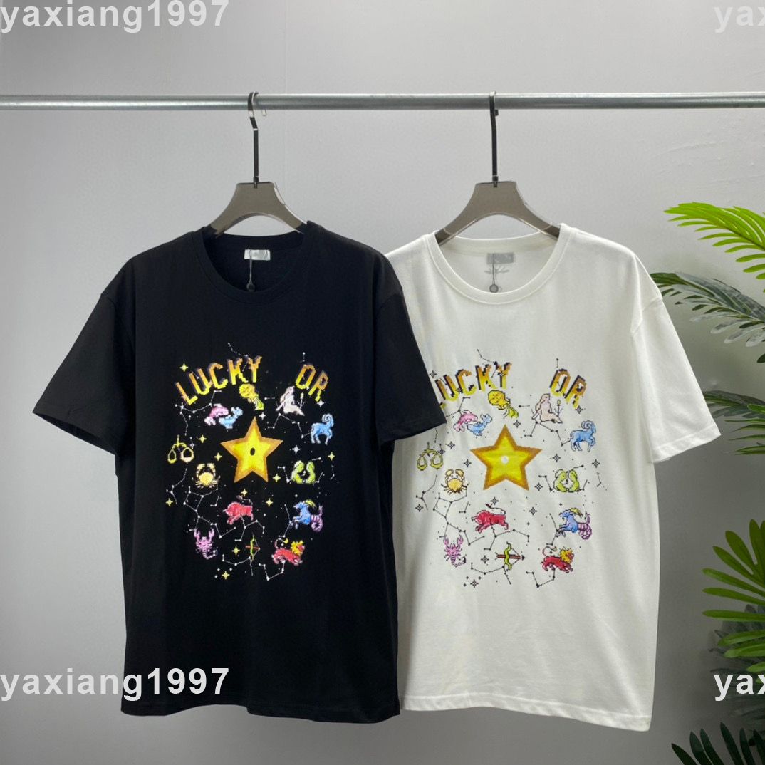 

2022ss spring and summer new Sweatshirts high grade cotton printing shirt short pants sleeve round neck panel T-Shirt Size s-m-l-xl-xxl-xxxl Color black white 28-202