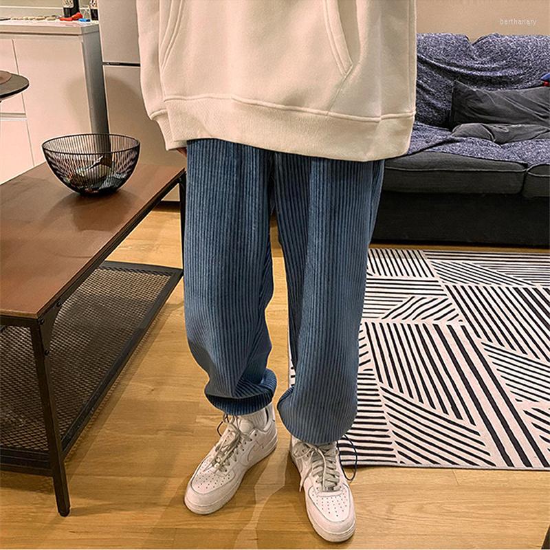

Men's Pants Winter Men's Trousers Elastic Waist Corduroy Pocket Drawstring Casual Shopping Harem, Khaki