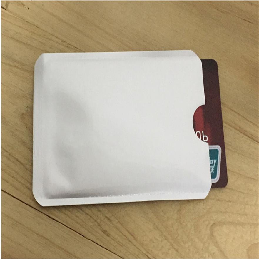

2000pcs Aluminum Anti RFID Blocking Sleeve Credit Card Holder231J, Silver