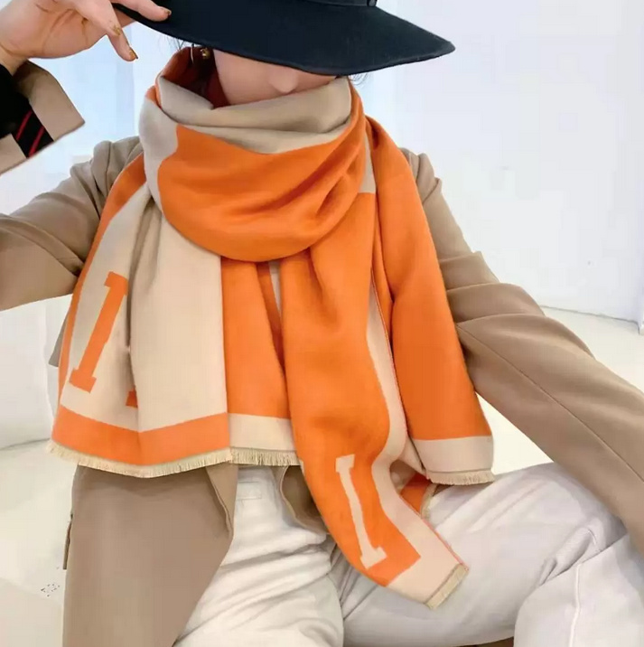 

Scarves Winter Scarf Pashmina For Designers warm Scarfs Fashion Classic Women imitate Cashmere Wool Long Shawl Wrap 180cm