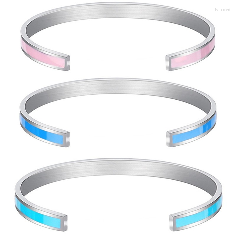 

Bangle 2022 Stainless Steel Jewelry Colorful Glue Dropping Multicolor Bracelet Fashion Personalized Latest