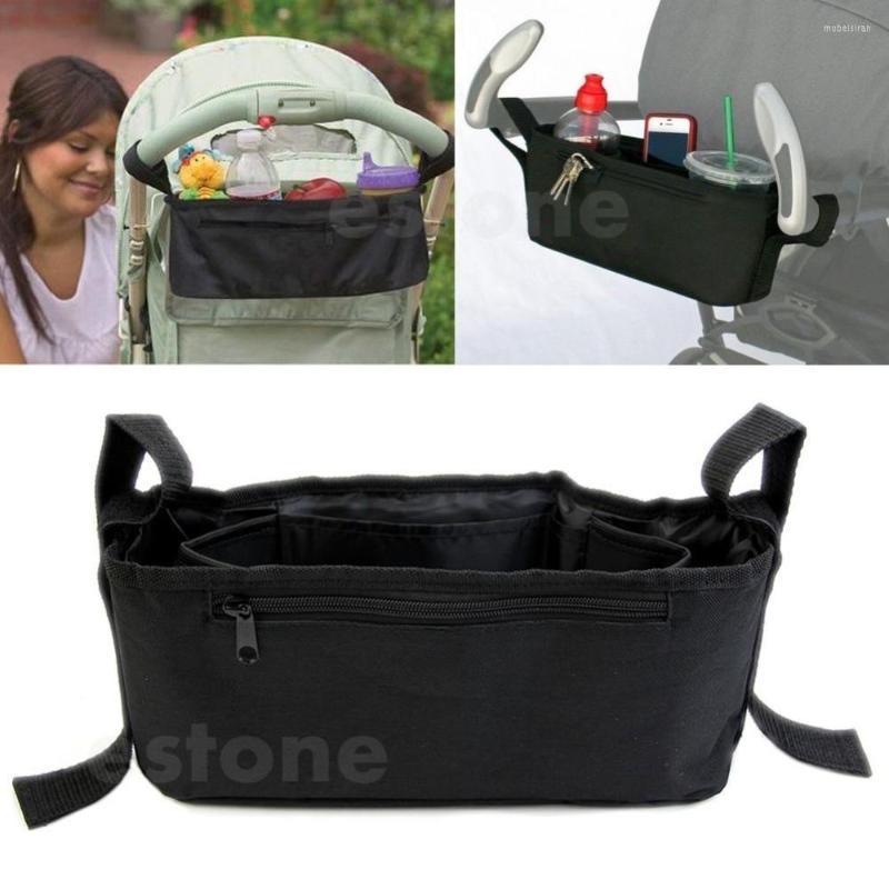 

Stroller Parts Drink Parent Tray Pram Console Organizer Bag Double Cup Holder Phone Jogger
