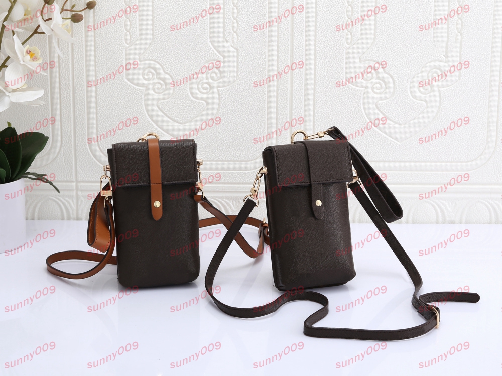 

Designer Bag Luxury Cross Body Shoulder Bags Leather Women Pack Small Purse Mobile Phone Bag Classic Flap Buckle Wallet Old Flower Compact And Portable