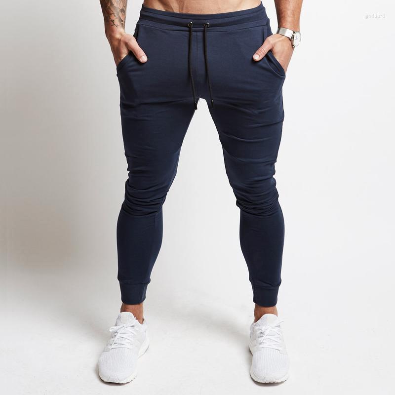

Men's Pants Men Homme Muscle Fit Jogger Gym Fitness Drawstring Bodybuilding Hombre Workout Sweatpants Trousers Silm, Champagne