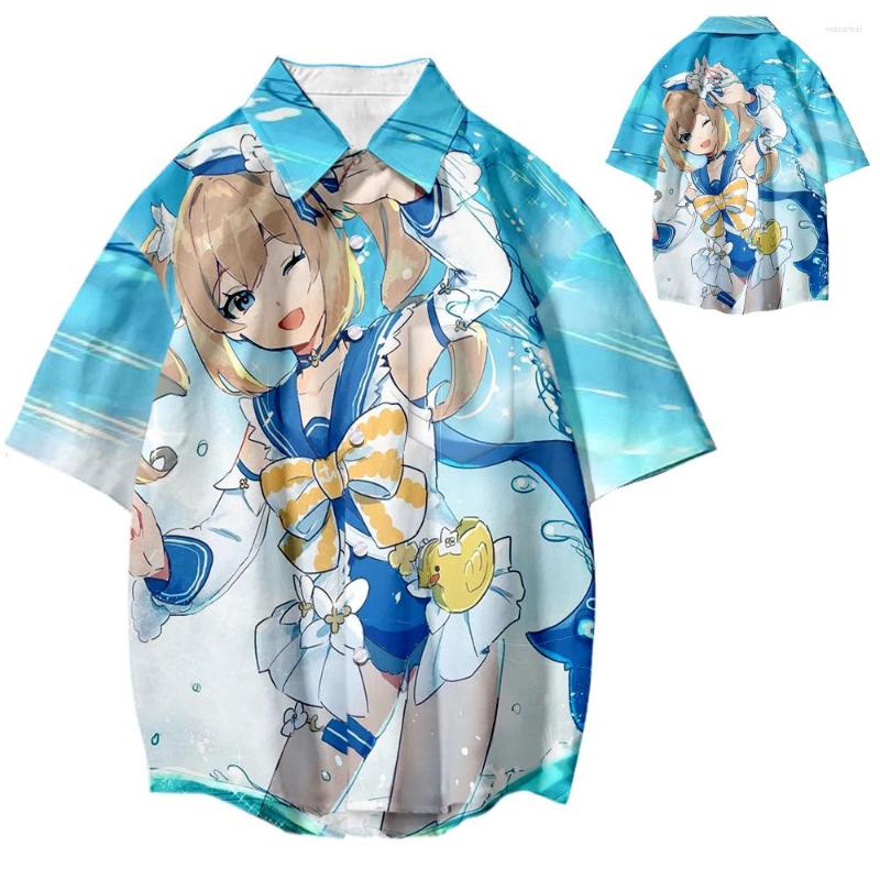 

Men's Casual Shirts 2022LIANSHUO Summer Fashion Men's Women's T-Shirts Beach Ball Sports Tops 3D Anime Printing Couples Wear, Picture color