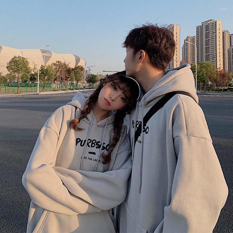 

Women's Hoodies Thin Couple Hooded Sweater Men's Loose Korean Style, Gray