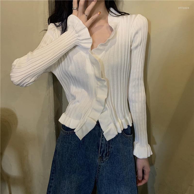 

Women's Knits Woman Sweaters Cardigan Women's Clothing 2022 Spring And Autumn Top V-neck Long-Sleeve Knitwear, 03