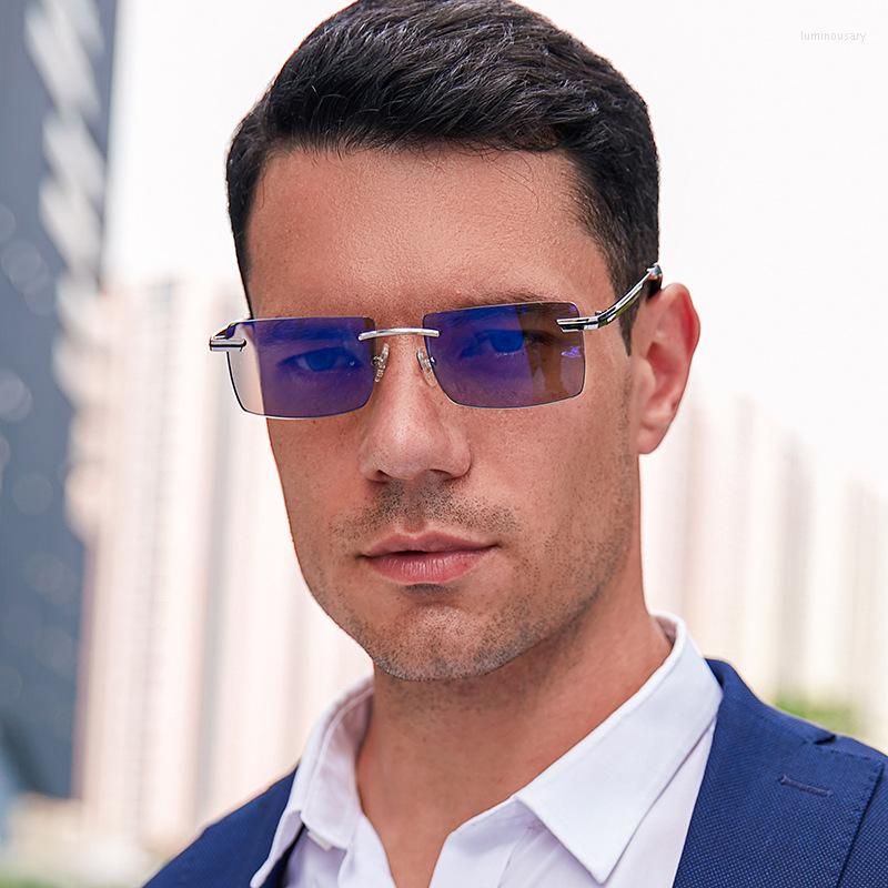 

Sunglasses 2022 Temperament Small Square Frameless High-end Men's European And American Fashion Women's Trendy Gl