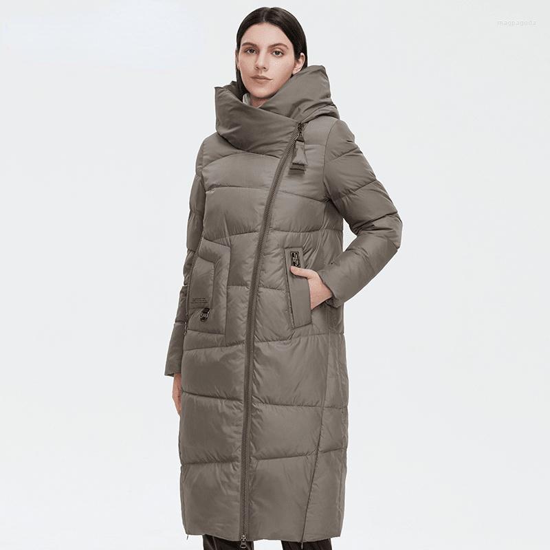 

Women' Trench Coats 2022 Winter Down Jacket Women Long Thick Coat Hooded Puffer Warm Female Brand Cotton Clothes Elegant Retro Parka 8197, 701 black