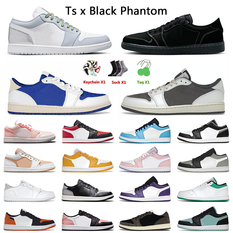 

Ts x Travis Scotts Black Phantom Basketball Shoes Jumpman 1 1s Low Reverse Mocha Unc Stage Haze Jordens Men Women Diamond Offs White Sneakers Trainers, A1 reverse mocha 36-46