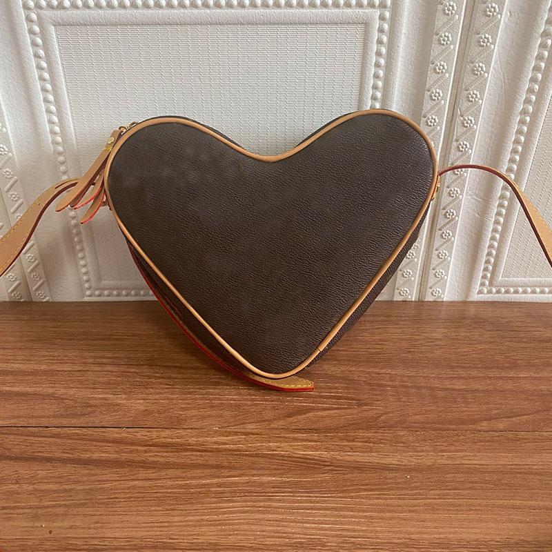 

2022 top Women Crossbody Shoulder Bags Genuine Leather Handbag Old Flower Poker Print Zipper Purse Cross Body Pouch, Brown